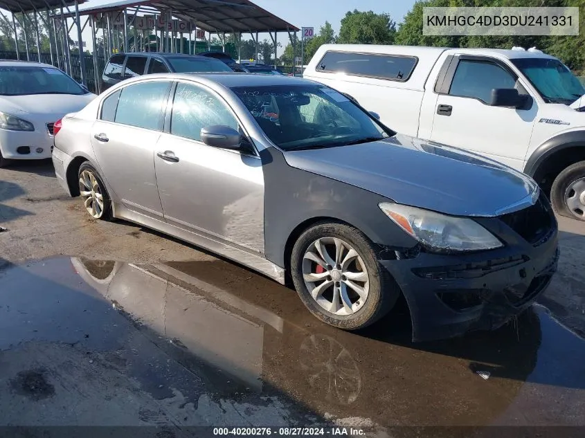 2013 Hyundai Genesis 3.8 VIN: KMHGC4DD3DU241331 Lot: 40200276