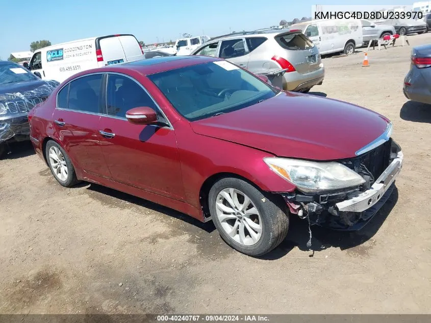 2013 Hyundai Genesis 3.8 VIN: KMHGC4DD8DU233970 Lot: 40240767