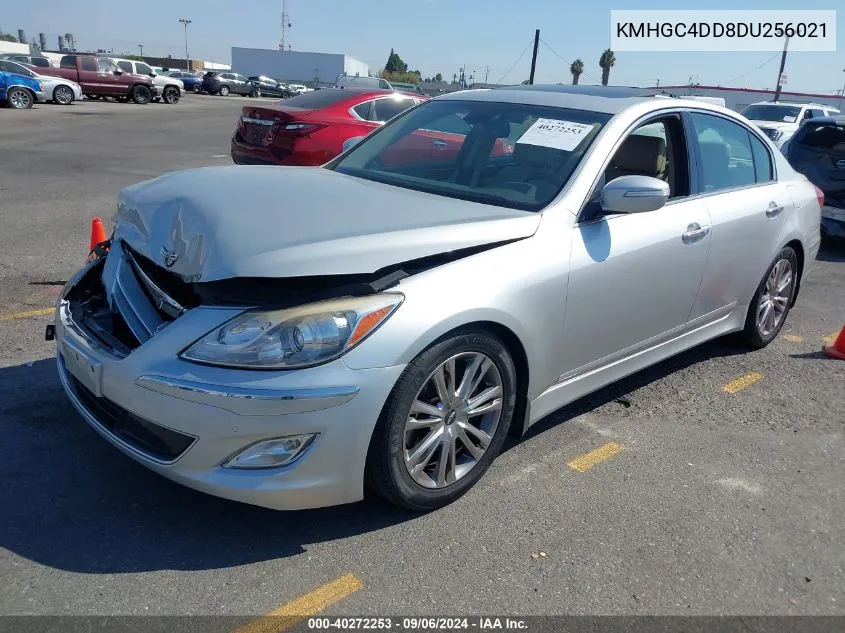 2013 Hyundai Genesis 3.8 VIN: KMHGC4DD8DU256021 Lot: 40272253