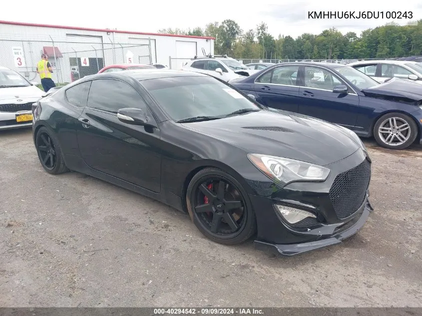 2013 Hyundai Genesis 3.8 Track VIN: KMHHU6KJ6DU100243 Lot: 40294542