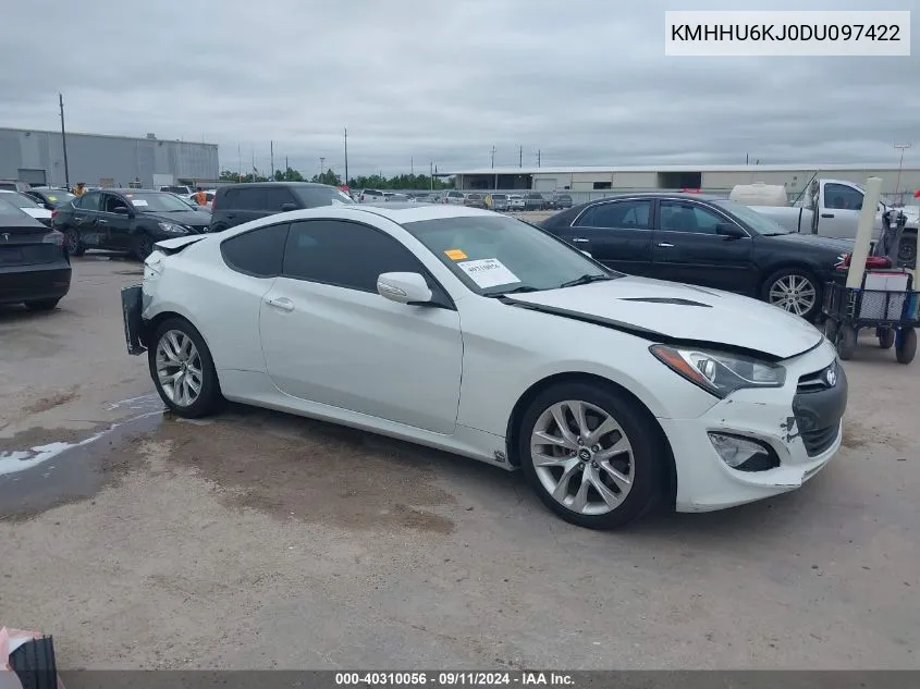 2013 Hyundai Genesis 3.8 Grand Touring VIN: KMHHU6KJ0DU097422 Lot: 40310056