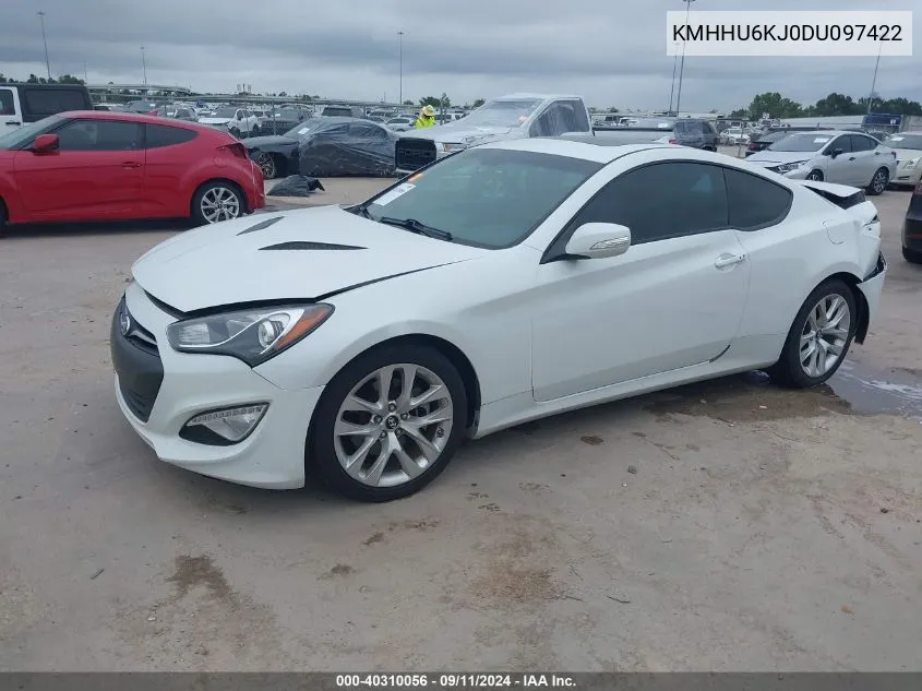 2013 Hyundai Genesis 3.8 Grand Touring VIN: KMHHU6KJ0DU097422 Lot: 40310056