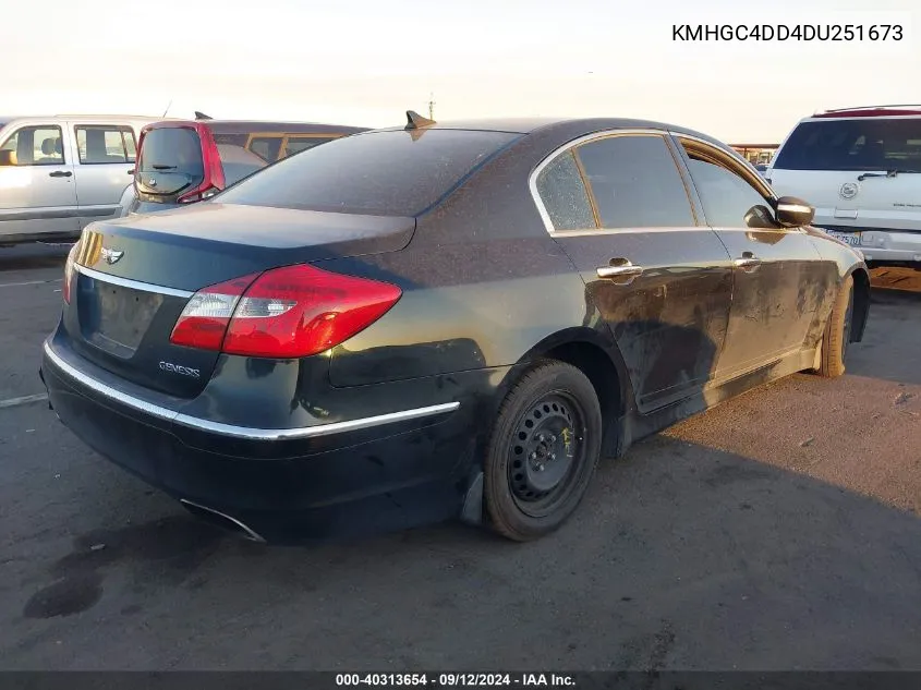 KMHGC4DD4DU251673 2013 Hyundai Genesis 3.8