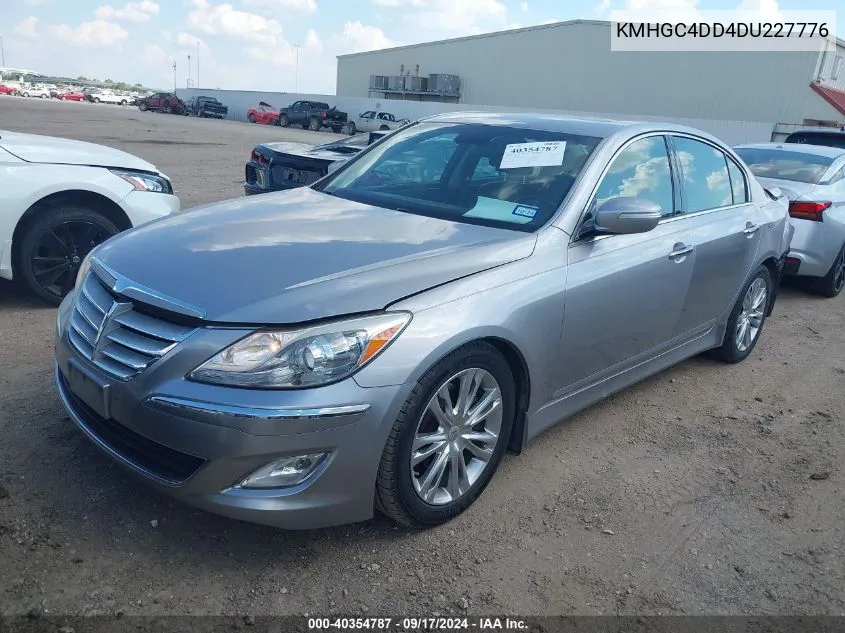 2013 Hyundai Genesis 3.8 VIN: KMHGC4DD4DU227776 Lot: 40354787