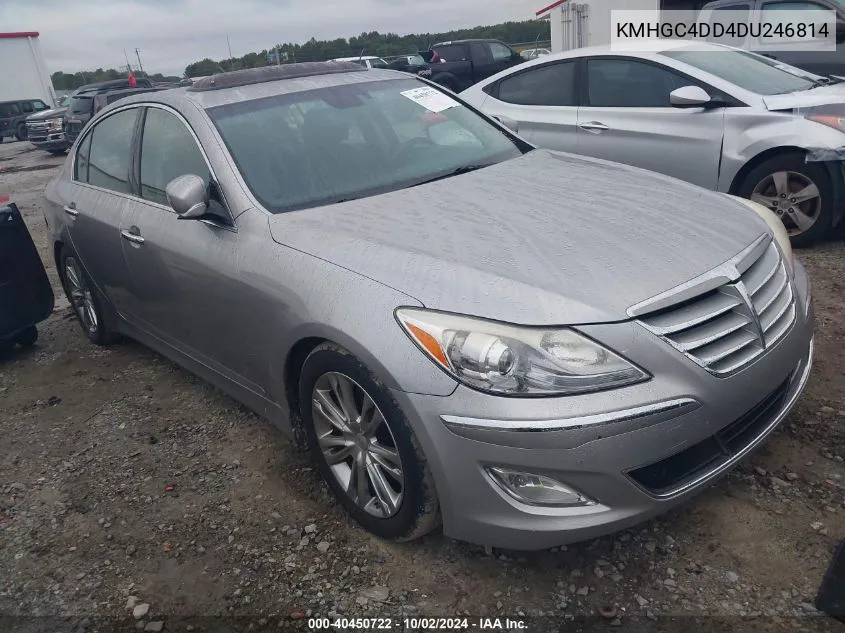 2013 Hyundai Genesis 3.8 VIN: KMHGC4DD4DU246814 Lot: 40450722