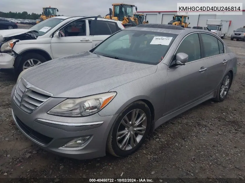 2013 Hyundai Genesis 3.8 VIN: KMHGC4DD4DU246814 Lot: 40450722