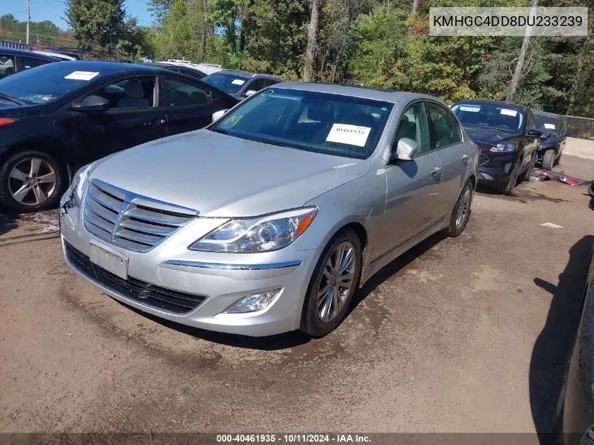 2013 Hyundai Genesis 3.8 VIN: KMHGC4DD8DU233239 Lot: 40461935