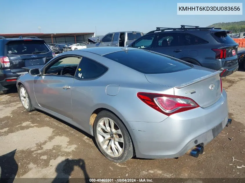 2013 Hyundai Genesis 2.0T VIN: KMHHT6KD3DU083656 Lot: 40465501