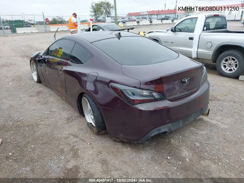 2013 Hyundai Genesis 2.0T Premium VIN: KMHHT6KD8DU111290 Lot: 40491417