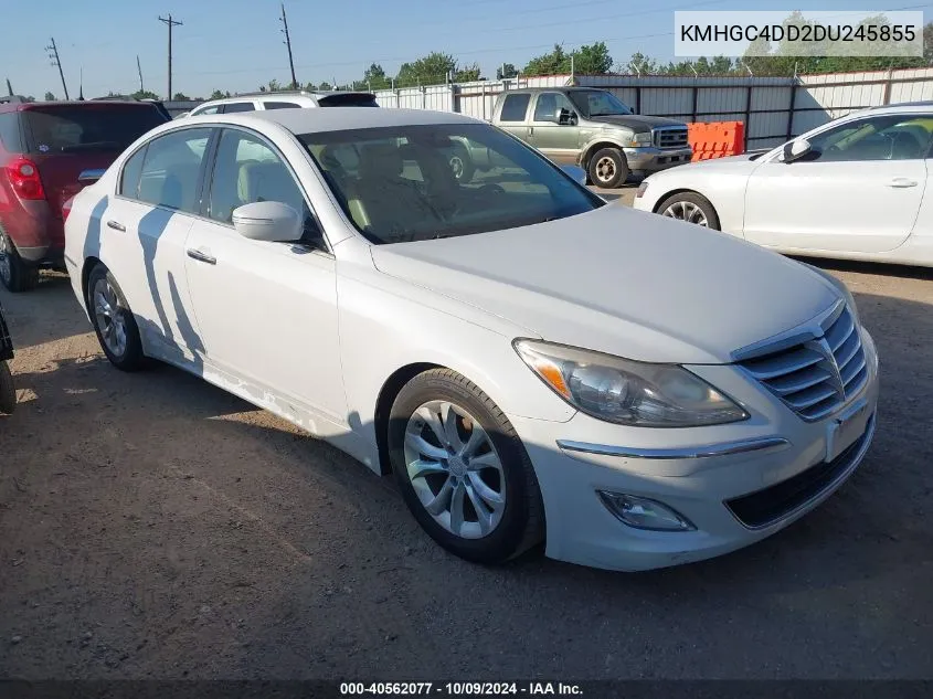 2013 Hyundai Genesis 3.8 VIN: KMHGC4DD2DU245855 Lot: 40562077