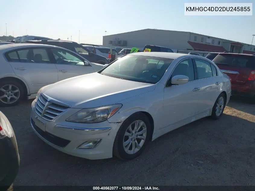 2013 Hyundai Genesis 3.8 VIN: KMHGC4DD2DU245855 Lot: 40562077