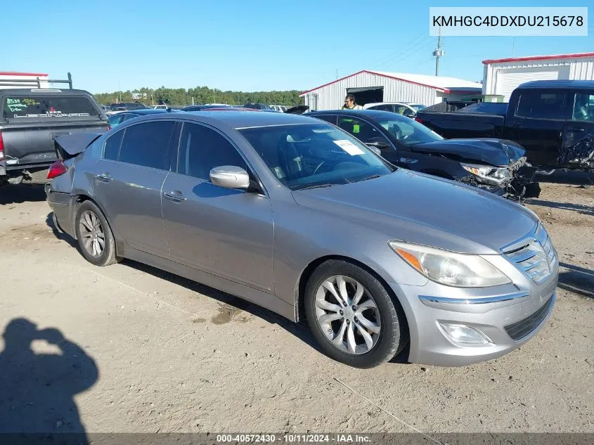 2013 Hyundai Genesis 3.8L VIN: KMHGC4DDXDU215678 Lot: 40572430