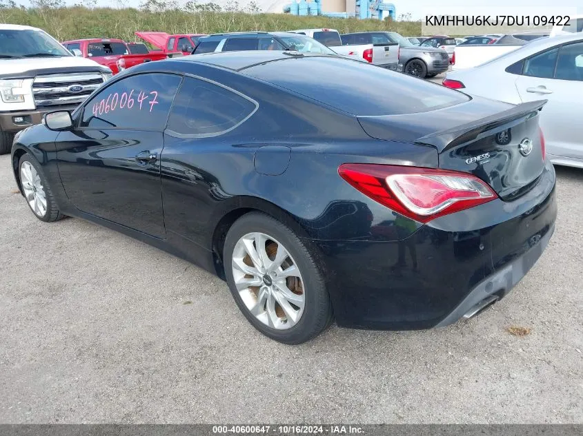 2013 Hyundai Genesis 3.8 Grand Touring VIN: KMHHU6KJ7DU109422 Lot: 40600647