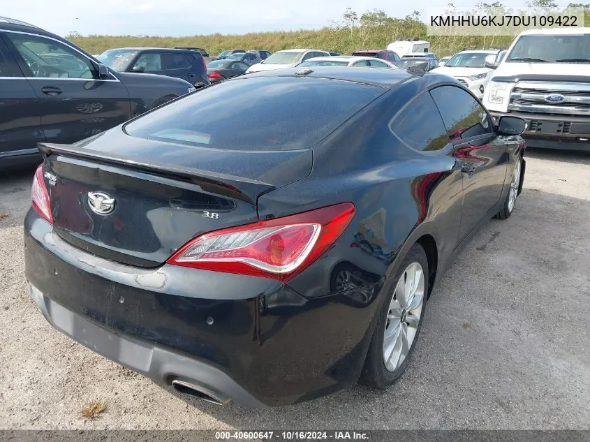 2013 Hyundai Genesis 3.8 Grand Touring VIN: KMHHU6KJ7DU109422 Lot: 40600647