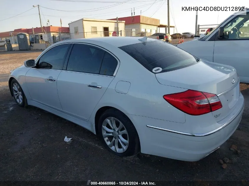 KMHGC4DD8DU212892 2013 Hyundai Genesis 3.8