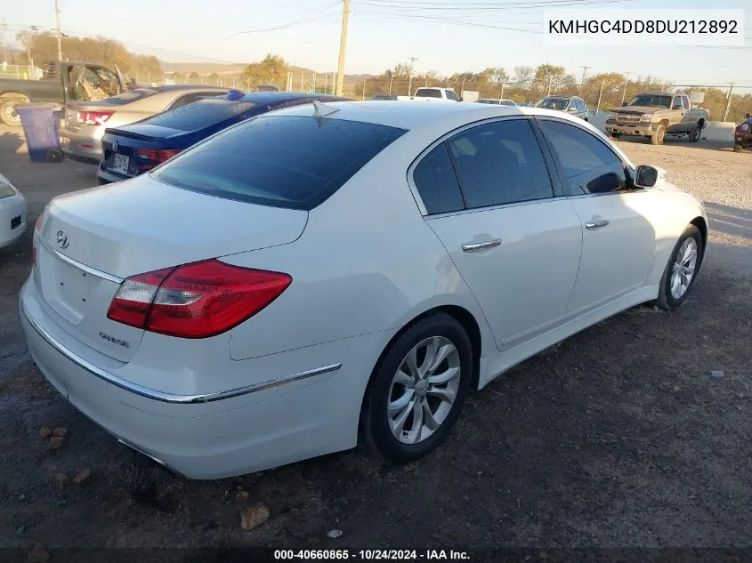 KMHGC4DD8DU212892 2013 Hyundai Genesis 3.8