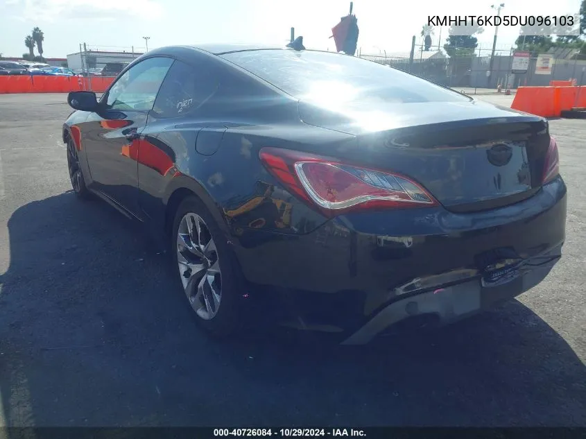 2013 Hyundai Genesis 2.0T VIN: KMHHT6KD5DU096103 Lot: 40726084