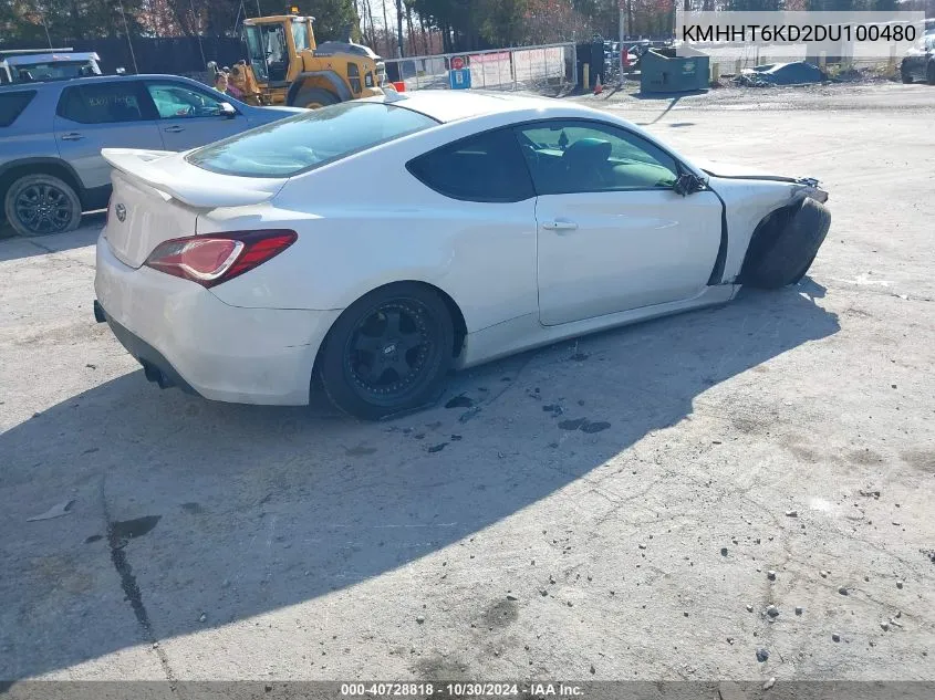 2013 Hyundai Genesis 2.0T Premium VIN: KMHHT6KD2DU100480 Lot: 40728818