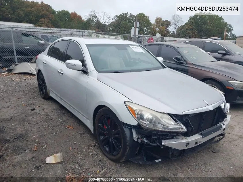 2013 Hyundai Genesis 3.8 VIN: KMHGC4DD8DU253474 Lot: 40780055