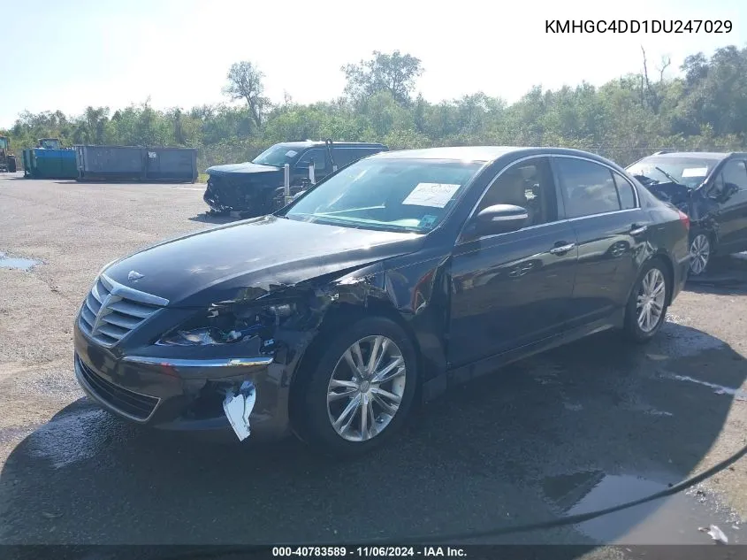 2013 Hyundai Genesis 3.8 VIN: KMHGC4DD1DU247029 Lot: 40783589