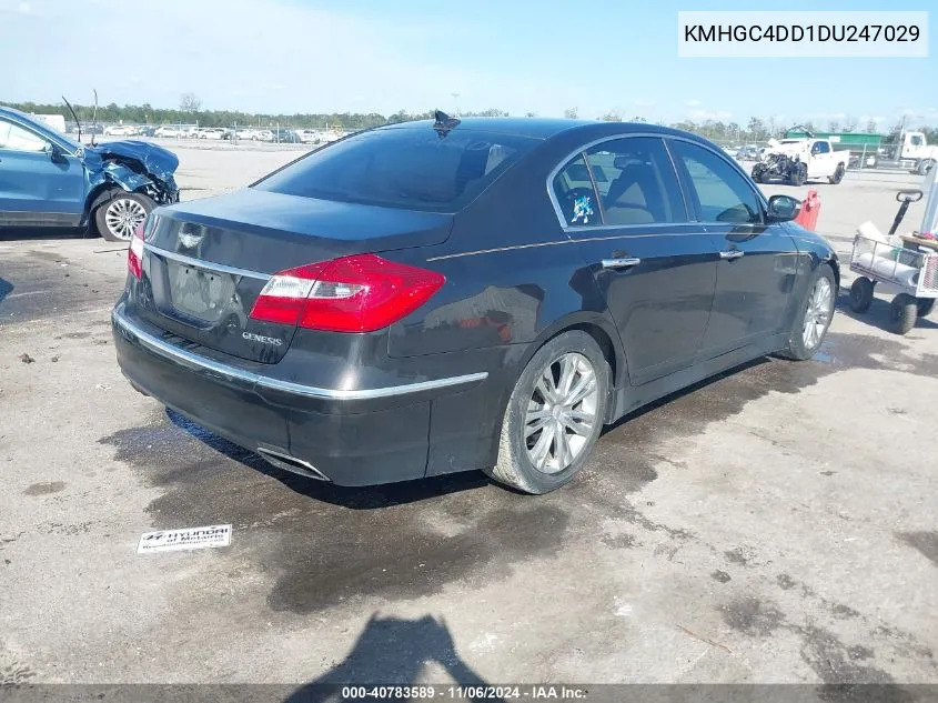 2013 Hyundai Genesis 3.8 VIN: KMHGC4DD1DU247029 Lot: 40783589