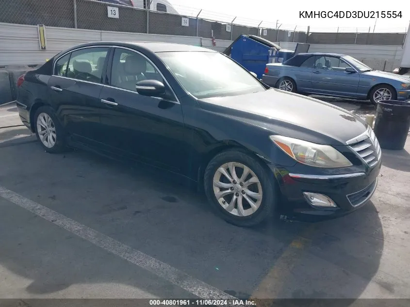 2013 Hyundai Genesis 3.8 VIN: KMHGC4DD3DU215554 Lot: 40801961