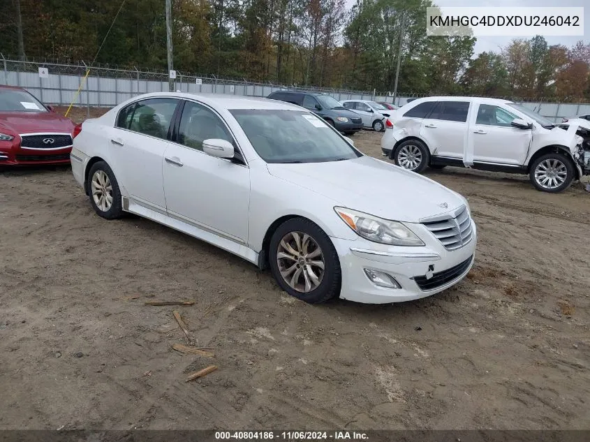 2013 Hyundai Genesis 3.8 VIN: KMHGC4DDXDU246042 Lot: 40804186