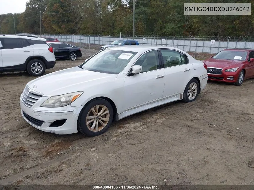 2013 Hyundai Genesis 3.8 VIN: KMHGC4DDXDU246042 Lot: 40804186