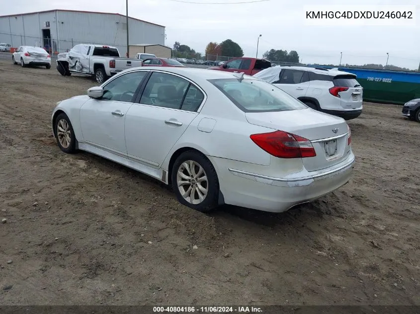 2013 Hyundai Genesis 3.8 VIN: KMHGC4DDXDU246042 Lot: 40804186