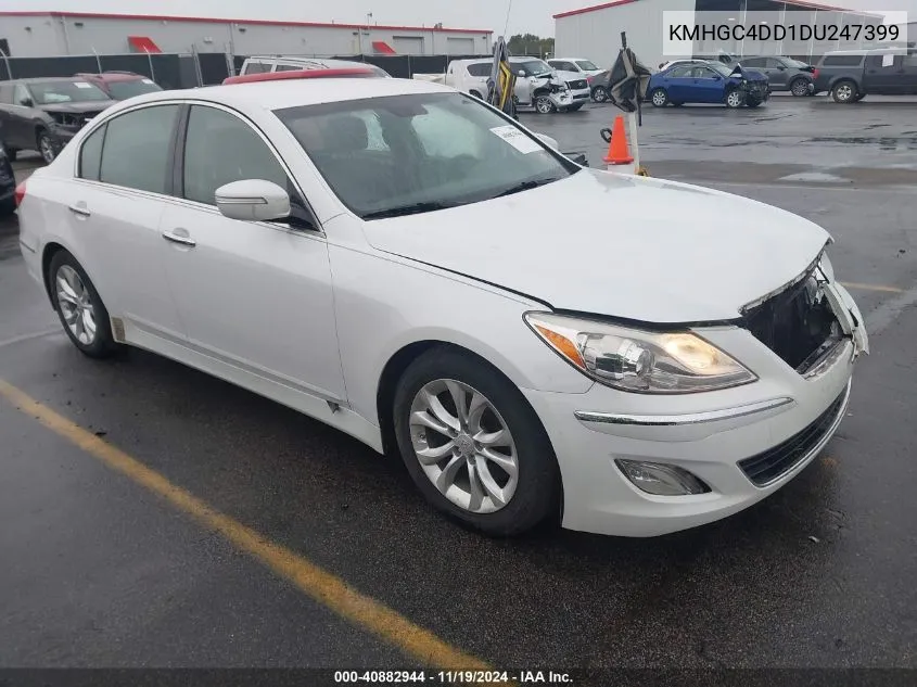 2013 Hyundai Genesis 3.8 VIN: KMHGC4DD1DU247399 Lot: 40882944