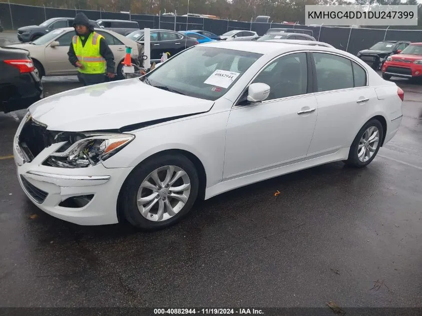 2013 Hyundai Genesis 3.8 VIN: KMHGC4DD1DU247399 Lot: 40882944