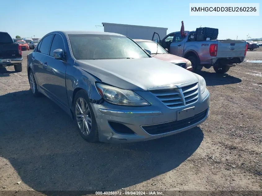 KMHGC4DD3EU260236 2014 Hyundai Genesis 3.8