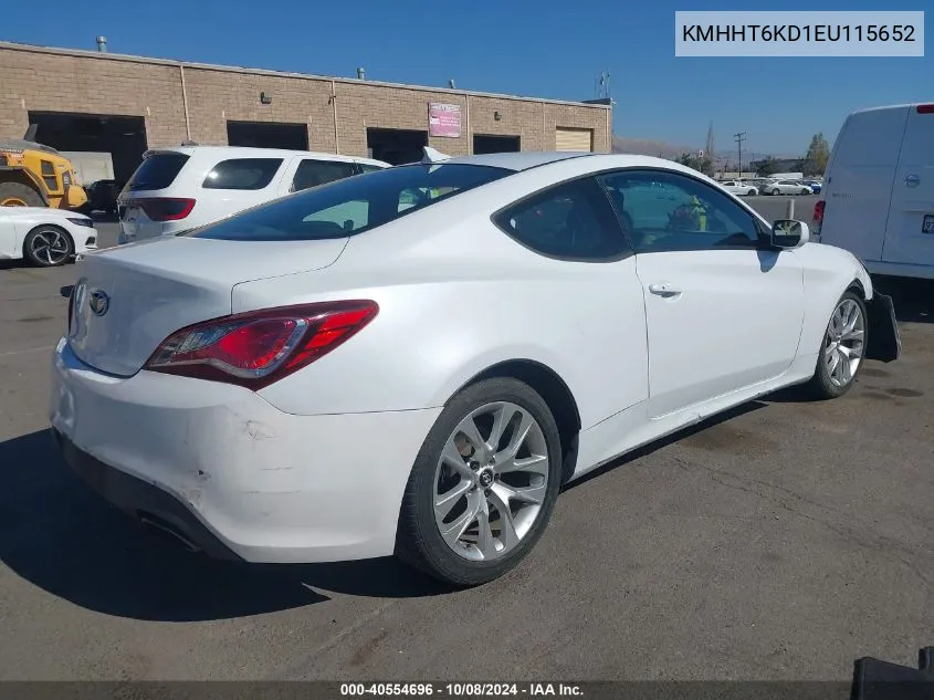 2014 Hyundai Genesis 2.0T VIN: KMHHT6KD1EU115652 Lot: 40554696