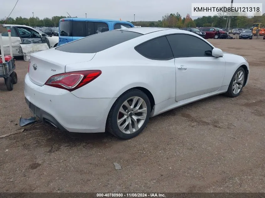 2014 Hyundai Genesis 2.0T Premium VIN: KMHHT6KD8EU121318 Lot: 40780980