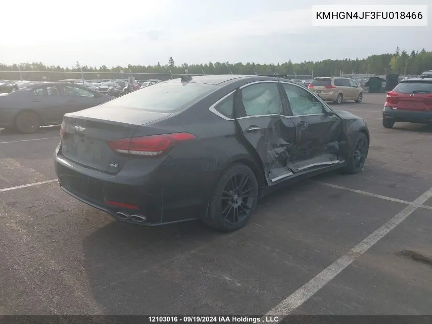 KMHGN4JF3FU018466 2015 Hyundai Genesis 5.0 Ultimate