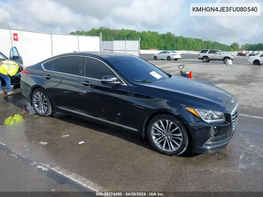 KMHGN4JE3FU080540 2015 Hyundai Genesis 3.8