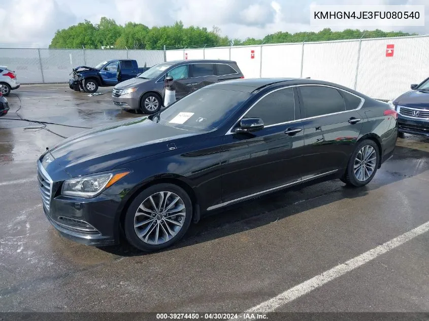 KMHGN4JE3FU080540 2015 Hyundai Genesis 3.8