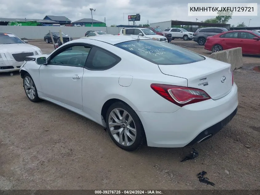 2015 Hyundai Genesis 3.8 Base VIN: KMHHT6KJXFU129721 Lot: 39640719