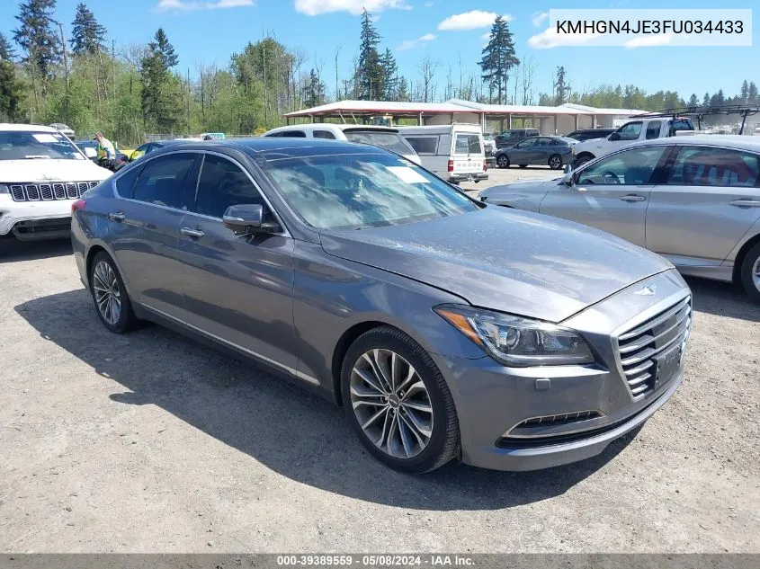 KMHGN4JE3FU034433 2015 Hyundai Genesis 3.8