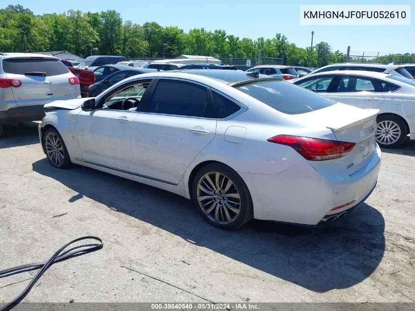 KMHGN4JF0FU052610 2015 Hyundai Genesis 5.0