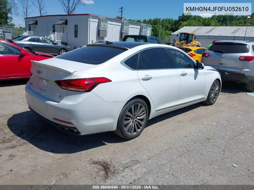 KMHGN4JF0FU052610 2015 Hyundai Genesis 5.0