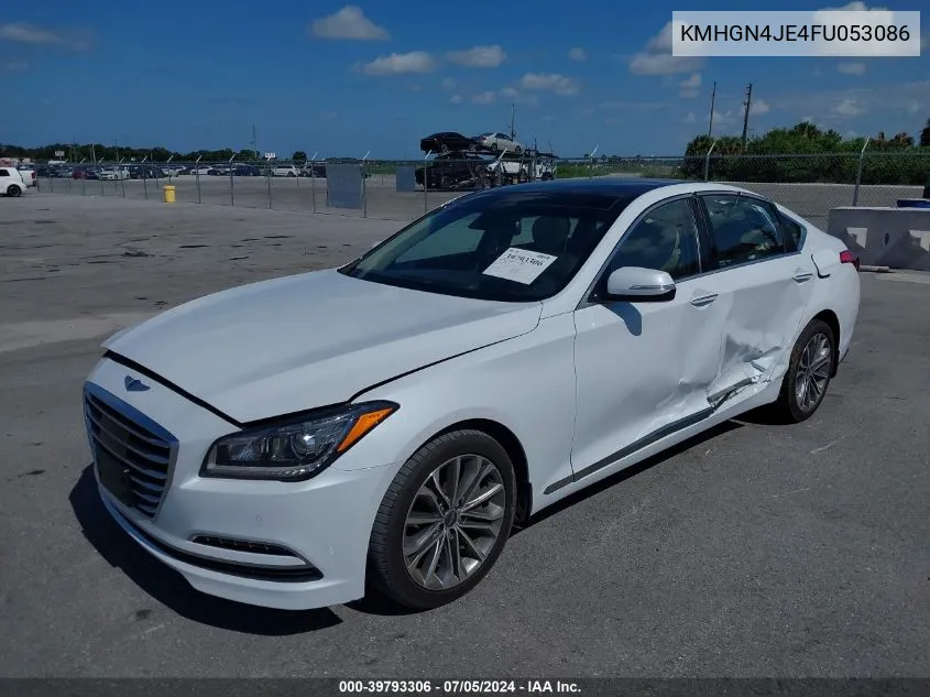 2015 Hyundai Genesis 3.8 VIN: KMHGN4JE4FU053086 Lot: 39793306