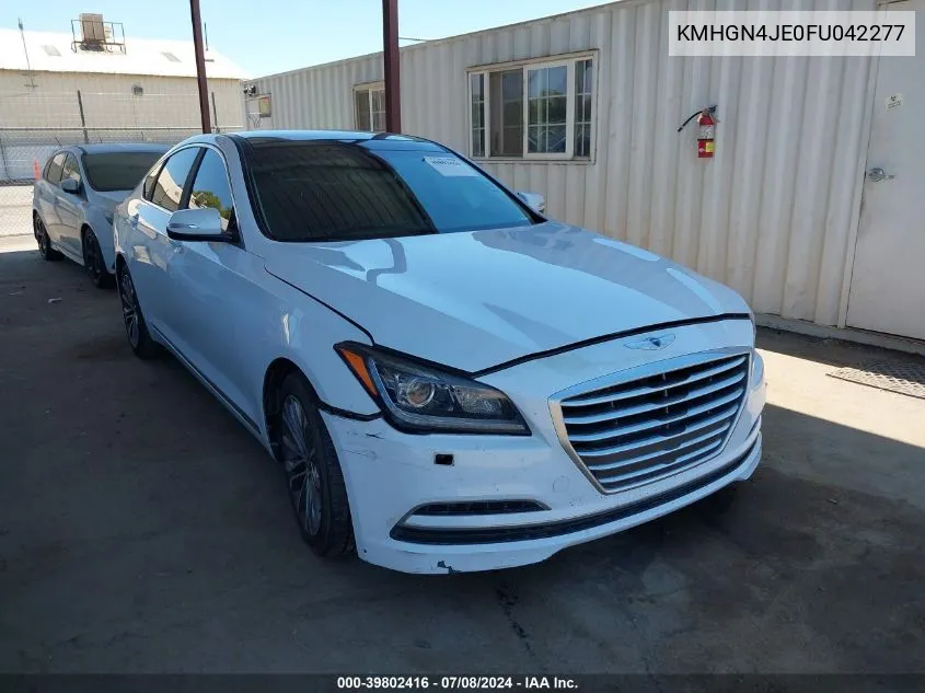 2015 Hyundai Genesis 3.8 VIN: KMHGN4JE0FU042277 Lot: 39802416