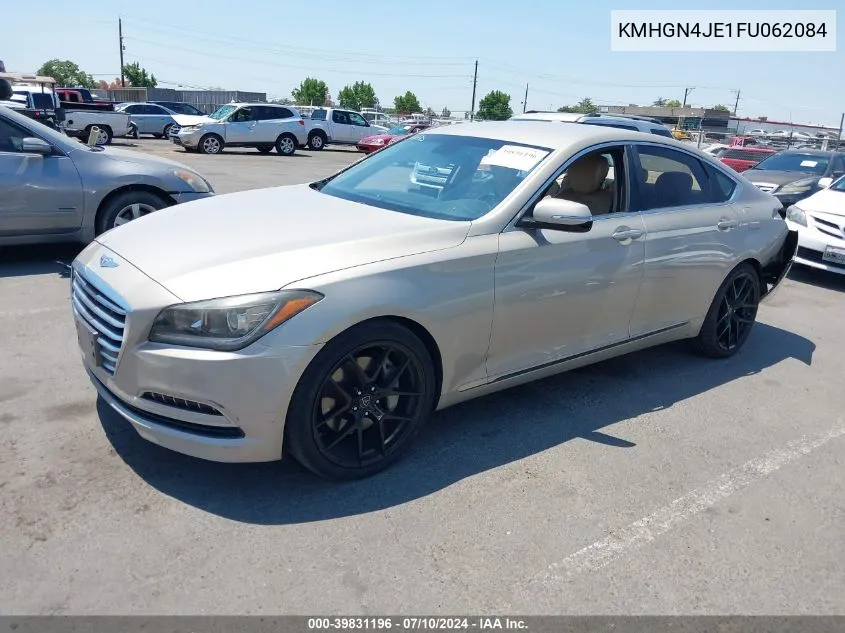 2015 Hyundai Genesis 3.8 VIN: KMHGN4JE1FU062084 Lot: 39831196