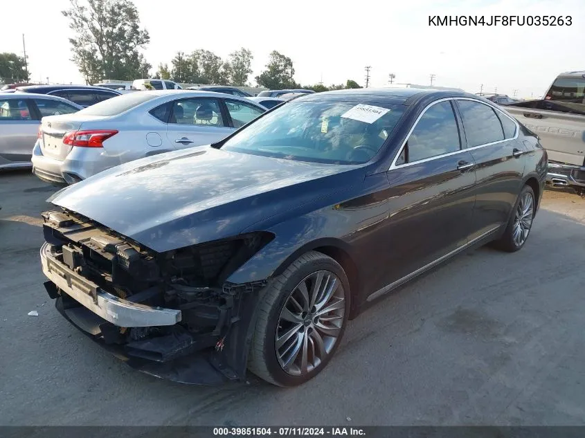 KMHGN4JF8FU035263 2015 Hyundai Genesis 5.0