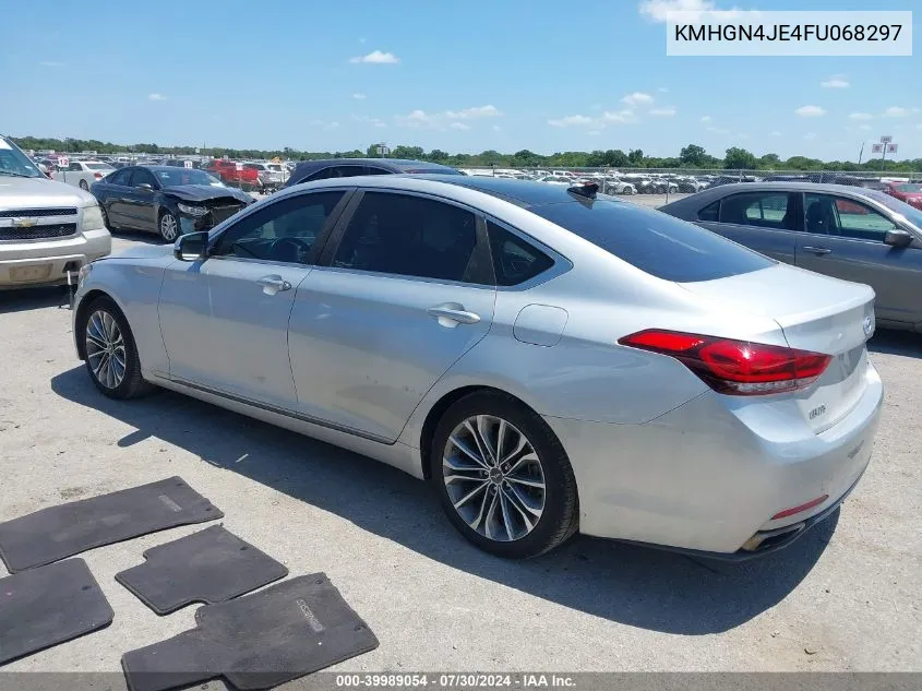 2015 Hyundai Genesis 3.8 VIN: KMHGN4JE4FU068297 Lot: 39989054