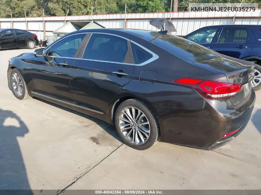 KMHGN4JE2FU035279 2015 Hyundai Genesis 3.8