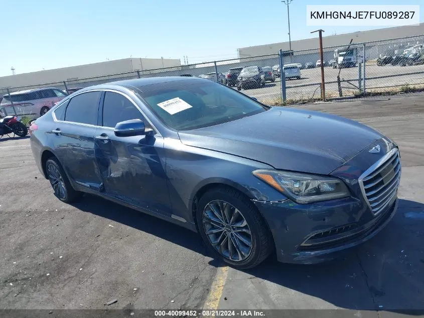 2015 Hyundai Genesis 3.8 VIN: KMHGN4JE7FU089287 Lot: 40099452