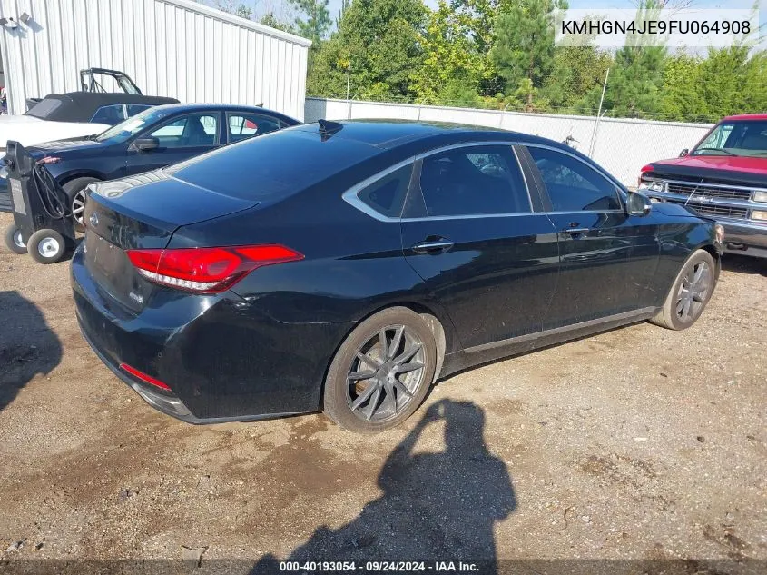 2015 Hyundai Genesis 3.8L VIN: KMHGN4JE9FU064908 Lot: 40193054