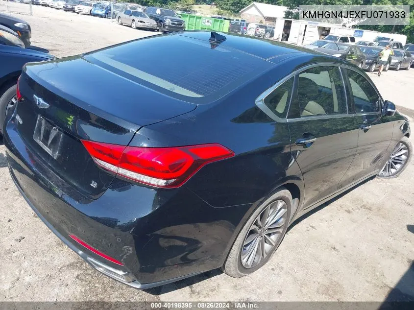 KMHGN4JEXFU071933 2015 Hyundai Genesis 3.8